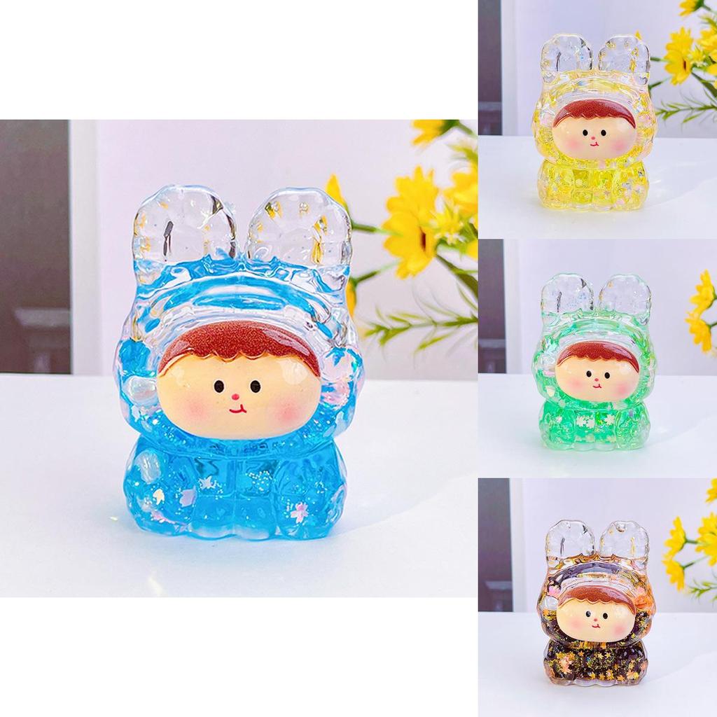 Adorable Cartoon Lilith Figurine Nightlight With Glowing Glitter For Home Decor