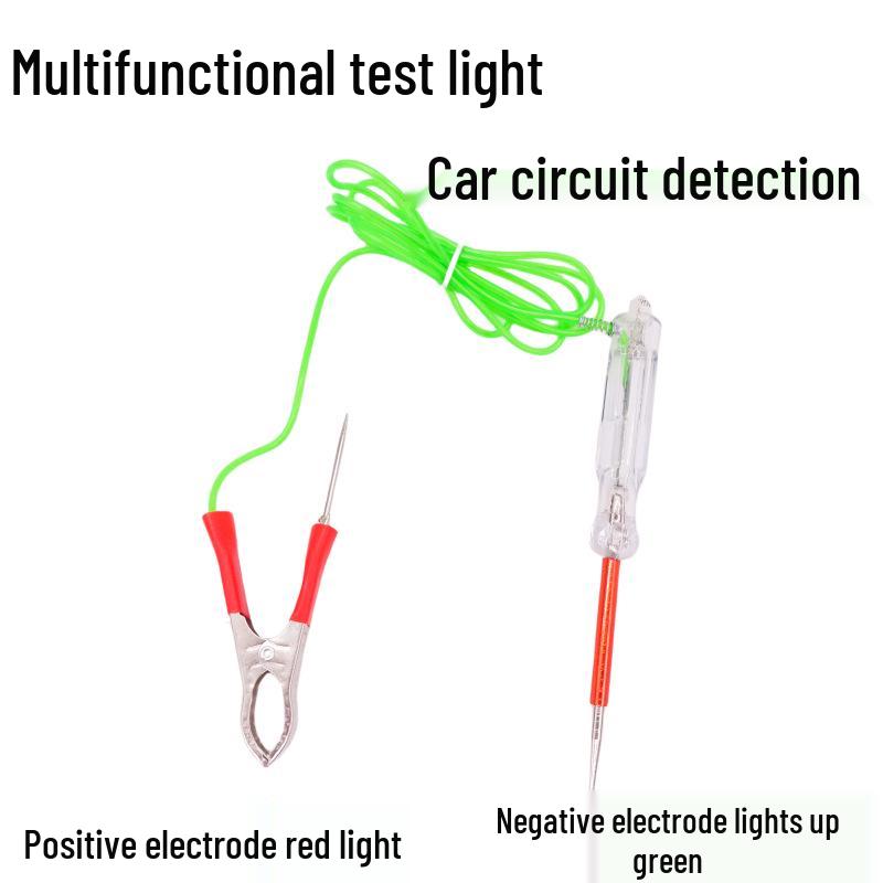 Powerful Dual-Color LED Electric Circuit Test Pen 12V/24V: Multifunctional Tool for Light and Circuit Detection.