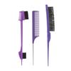 3pcs Hair Styling Comb Set Hair Brush Accessories Double Sided Edge Control Hair Combs