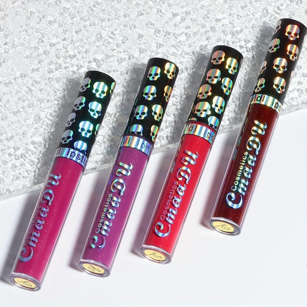 Skull Lip Gloss - Long Lasting, Moisturizing Liquid Lipstick For All Skin Types, Radiant Adult Makeup, Lightweight  - Variety Pack