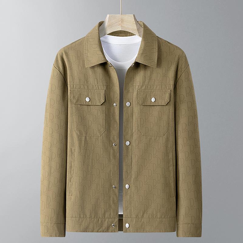 Мужская весенне-осенняя новая модная рабочая куртка с лацканами, мужской весенний повседневный топ