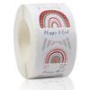 500Pcs/roll THANK YOU Stickers Four Color Business Card Set Customer Business Sealing Sticker Labels Birthday Wedding Gifts Card