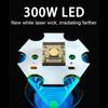 Мощный светодиодный фонарик 300 Вт, масштабируемый фонарик с высокой яркостью 500000 лм, встроенный аккумуляторный фонарь, водонепроницаемый фонарик, перезаряжаемый фонарик