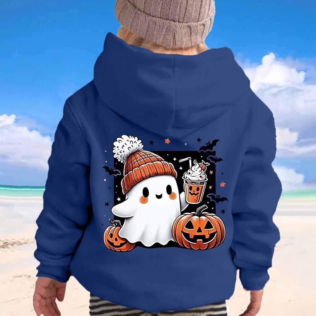 Children's Boys' Fashion Halloween Printed Hoodie Sweatshirt