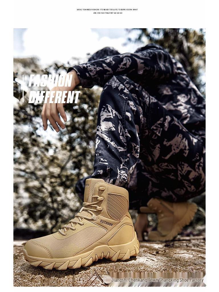 Дышащие тактические походные ботинки Magnum больших размеров - Износостойкая военная обувь средней высоты для боя