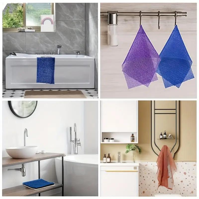 2 шт. Африканские отшелушивающие губки, полотенце, сетка, скраб для ванной, мочалка с двумя сторонами, мочалка для ванны, гладкая кожа, скраб для спины и душа