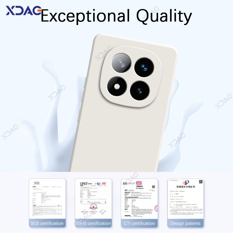 Чехлы для телефонов Redmi Note 14 Pro Plus 5G Мягкий квадратный жидкий силиконовый чехол-накладка RedmiNote14ProPlus Anti-fall Coque Bag