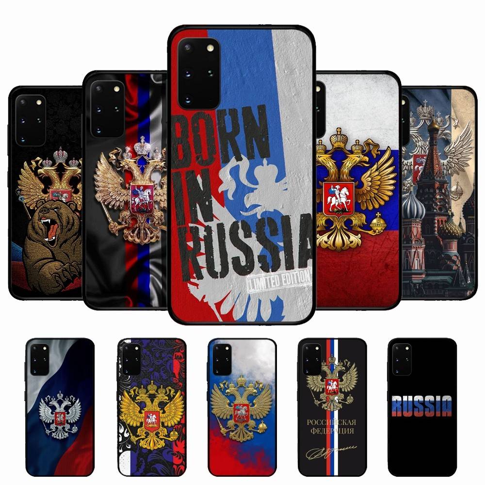 Popular Flag Of Russia Phone Case For Samsung S 24 Fe 25 Ultra Plus 20 Lite 21 30 22 23 24 22 Ultra 5G Fundas