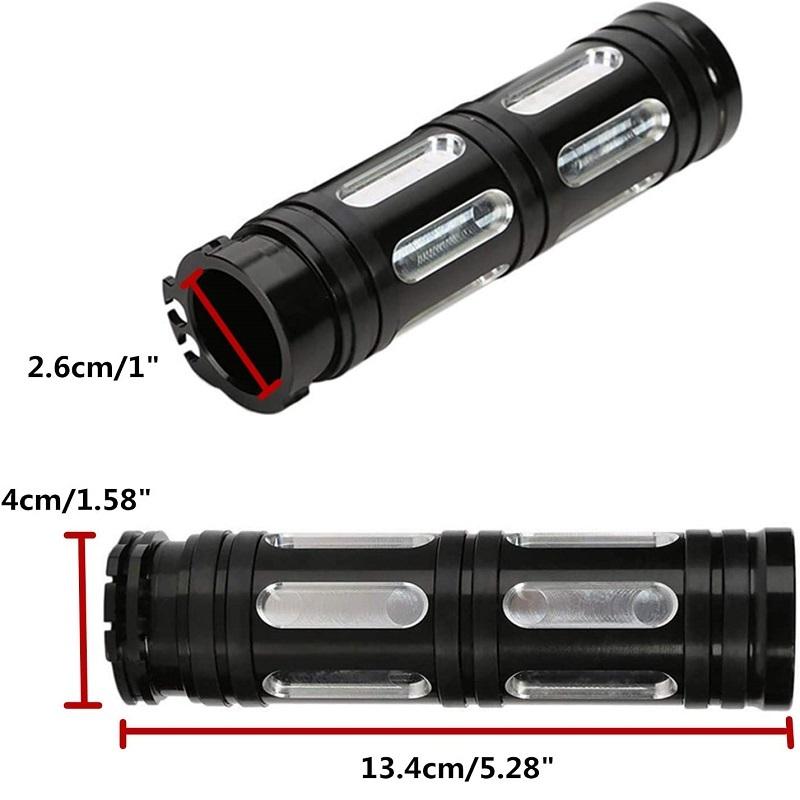 Motorcycle 1"25mm CNC Handle Bar Hand Grips For Harley Davidson Touring Softail DYNA