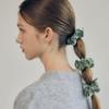 Mellotory Mini Velvet Scrunchie (olive)