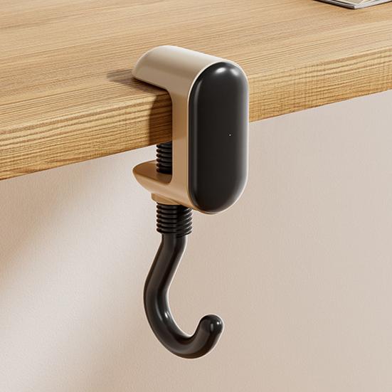 Desk Hook Adjustable Tightness Versatile Plastic Wall Hook Punching Free Traceless Foldable Portable