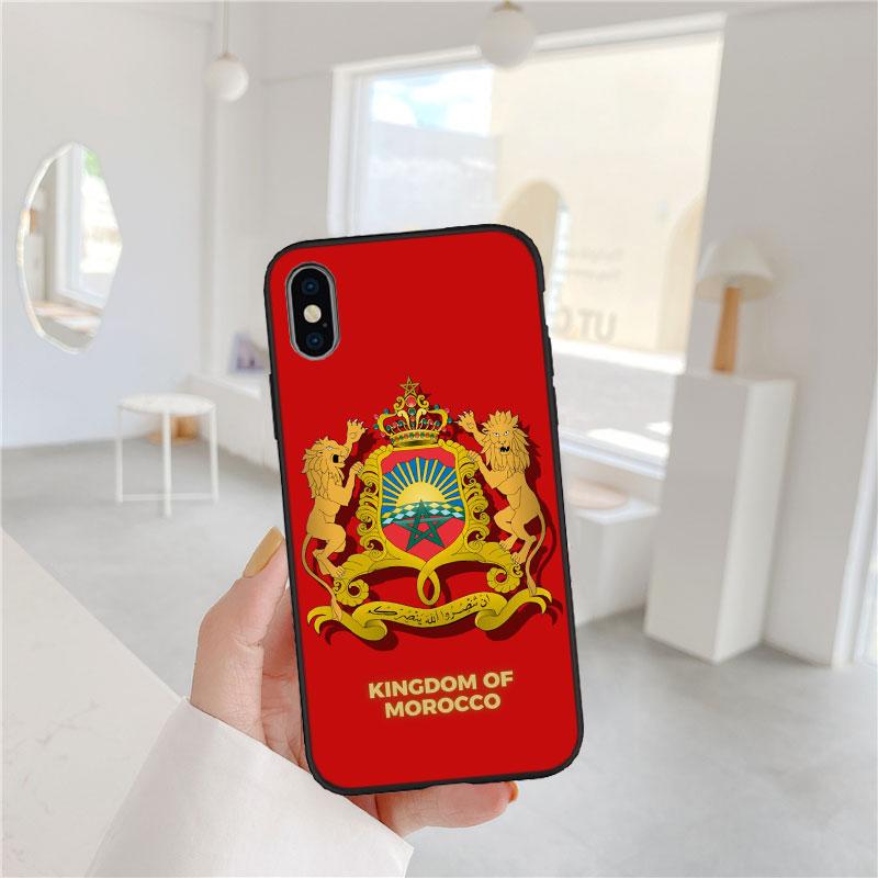 Morocco Flag Phone Case for Samsung Galaxy A01 A02 A02S A03 Core A03S A05 A05S A06 A10 A10S A16 A20 A20S A35 S10 Lite S10+ S10e