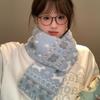 Fair Isle Style Winter Cashmere Scarves Snowflake Wool Shawl Jacquard Knitted Scarf Autumn Winter