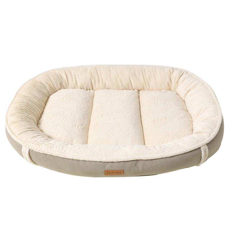 Four Seasons Oval Oxford Cloth Pet Bed for Dogs and Cats