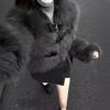 Furry New Spice Girl Fashionable and Environmentally Friendly Fur Jacket Belt Design Thickened Short Foreign Fluff Jacket Tide