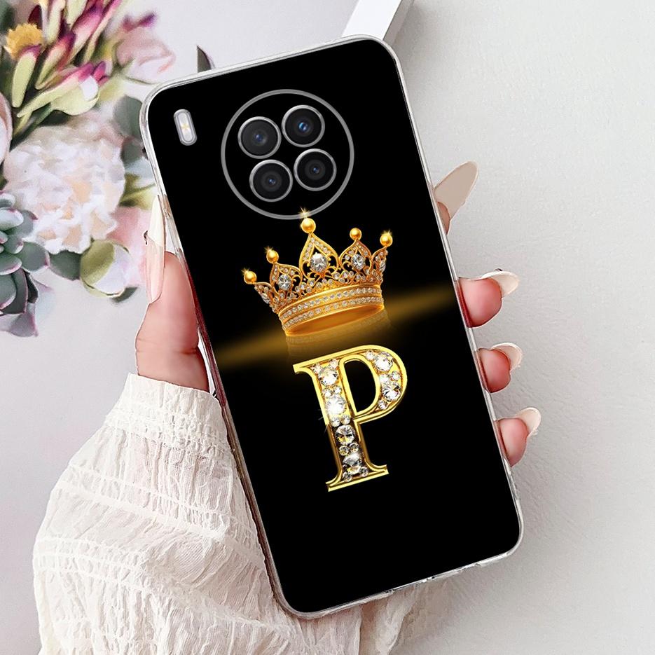 Чехол для Huawei Nova 8i Honor 50 Lite Новый Чехол с Буквами Короны Прозрачный Силиконовый Мягкий Тонкий Чехол для Телефона Для Honor 50 Lite Nova8i