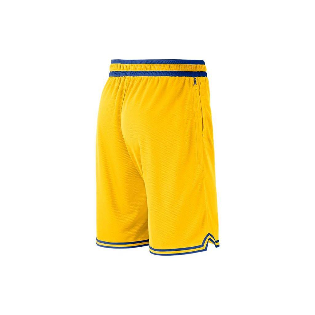 Nike Golden State Warriors DNA NBA Logo Print Loose Fit Breathable Basketball Shorts Men Shorts Yellow DH9173-728