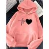 Hirsionsan Heart Print Women Sweatshirt Soft Casual Loose Vintage Female Hoodies 2023 Winter New Warm Fleece Student Tops Y2k