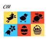 Easy Hold Paint Template 6 Pcs Painting Stencils, 5.5x5.9 Inch Washable Reusable DIY Home Decor Stencil Art Stencils for Wood Paper Fabric,