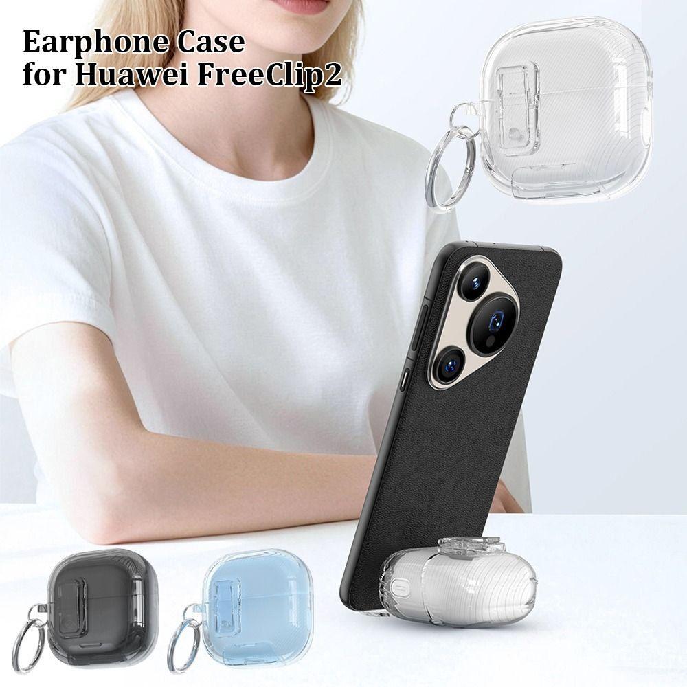 Shockproof Protective Case Anti Scratch Bluetooth Earbuds Case for Huawei  FreeClip2 Travel Use