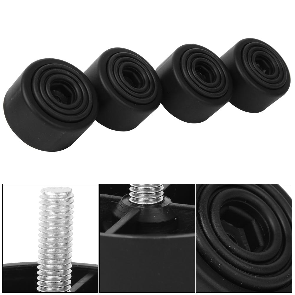 4Pcs Round Sofa Legs Black M8 Screw Height Feet Pad Cabinet Furniture Accessories 35mm