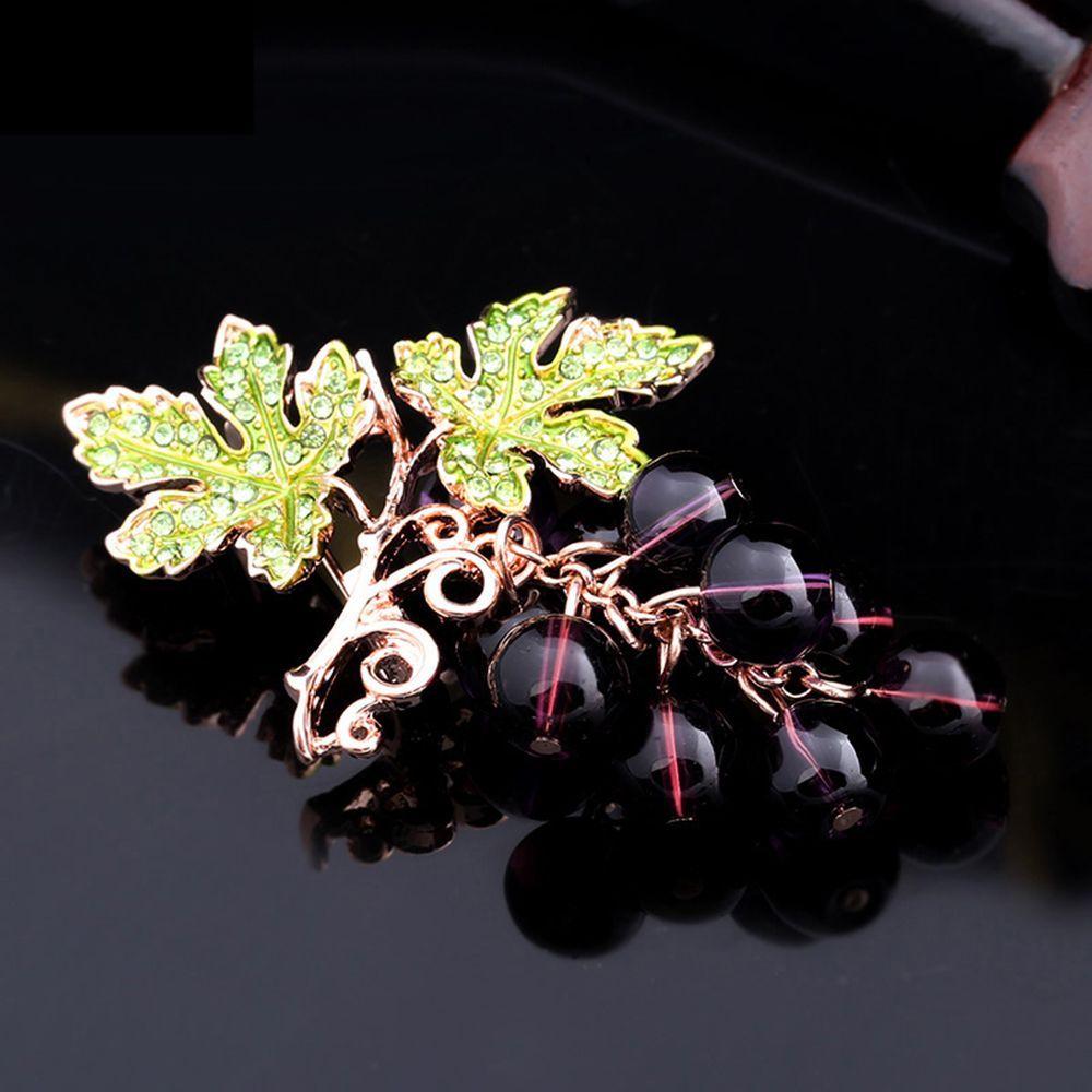 Rhinestones Brooches Crystal for Women Brooch Pins Wedding Vivid Fruit Elegant Jewelry