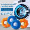 8/6/4Pcs Magic Laundry Ball Kit Reusable Clothes Hair Cleaning Tool Pet Hair Remover Washing Machine Cat Dog Hair Catcher Laundry Ball