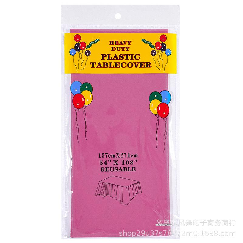 Popular Solid Color Tablecloth Restaurant Tablecloth Disposable Party Table Tablecloth Party Decoration Supplies Disposable Tablecloth
