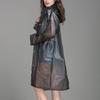 Women's  Rain Jacket Outdoor  Transparent Waterproof Windproof  Coat Outwear