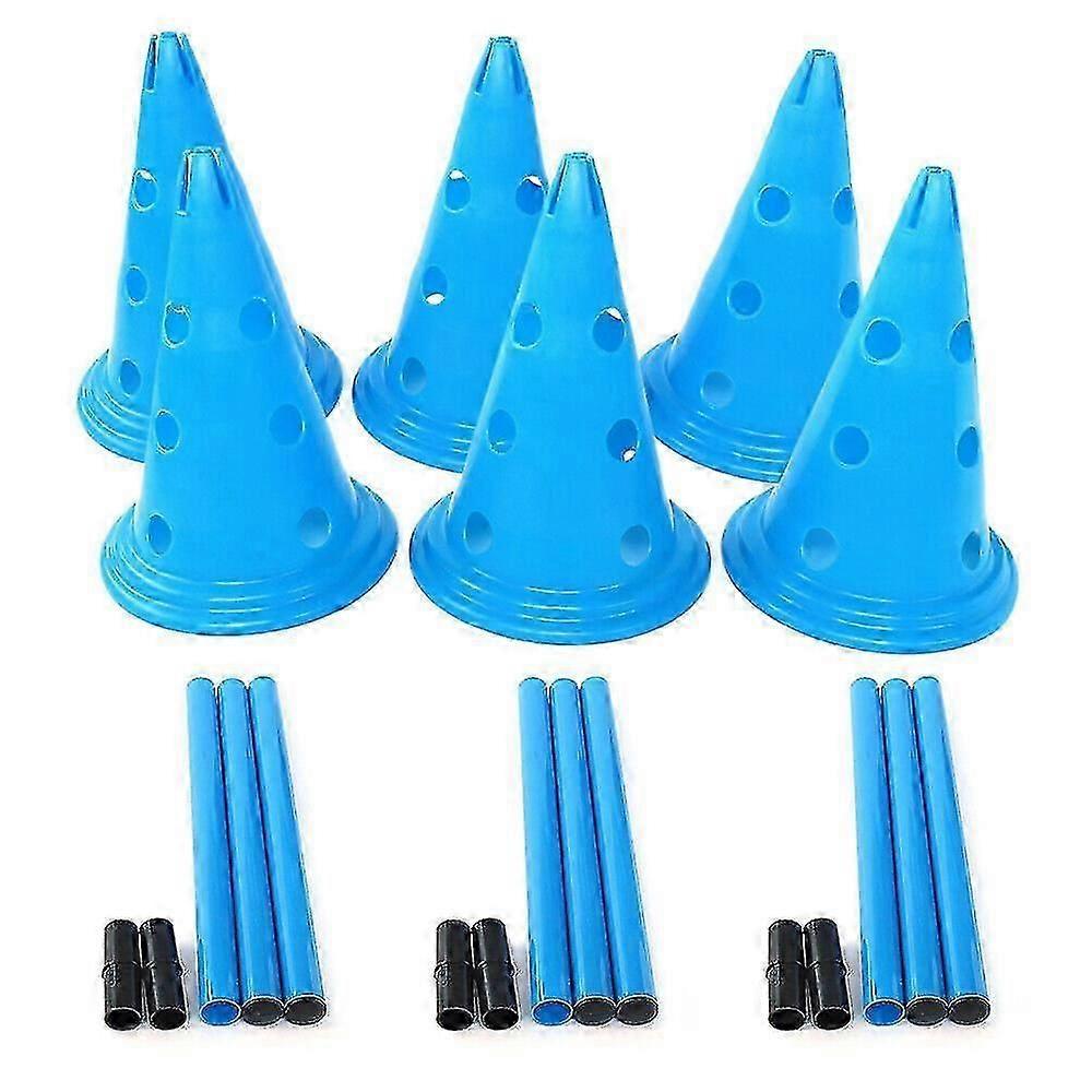 Set of 3 Dog Agility Jumps and Hurdles for Indoor Pet Training and Exercise