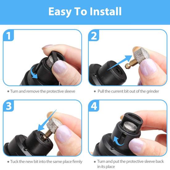 Машинка для стрижки ногтей для собак Тихая машинка для стрижки ногтей для собак Аккумуляторный триммер для ногтей Электрическая лапа