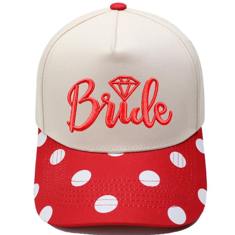 BRIDE truck driver hat letter embroidery color matching baseball cap European and American men's and women's casual retro hat