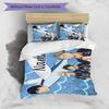 3pcs Haikyuu2 Cover Set - Personalized Name, HD Printed Bedding with 1 Cover and 2 Pillowcases - Perfect for Home Decor, Easy Care