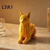 Decorative Cat Storage Box Egyptian Statue, 3D Printed Bastet Figurine with Storage, Small Jewelry Organizer Mythical Creature Desk for Home