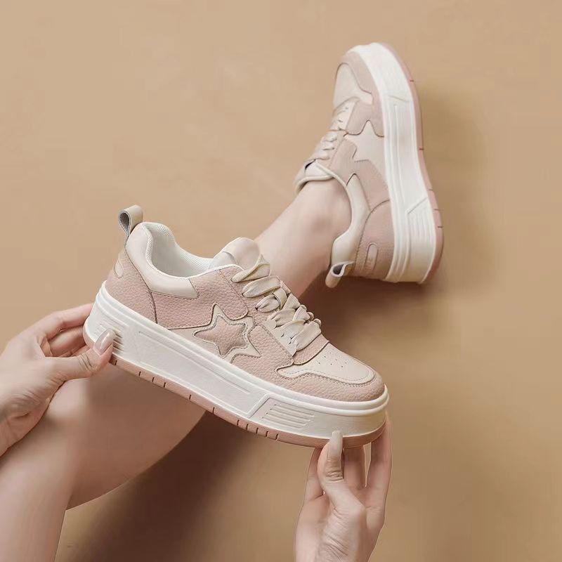 Женские кроссовки, новая весенняя универсальная обувь Street Shot XINGX Platform Sports White Casual Shoes, женская обувь, увеличивающая рост