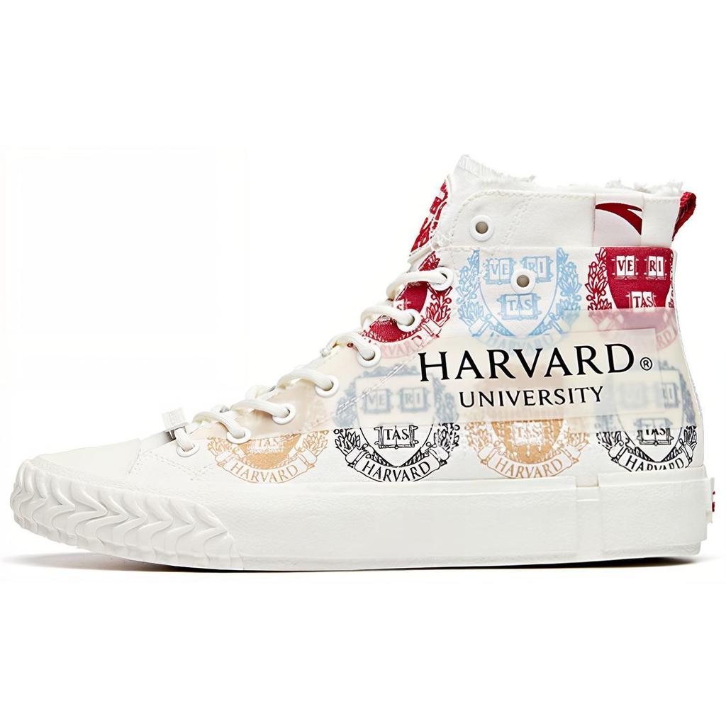 Anta Кеды X Harvard Life Series, Высокие, Холщовые, 'Белый Мультиколор', Женские 122028652-8