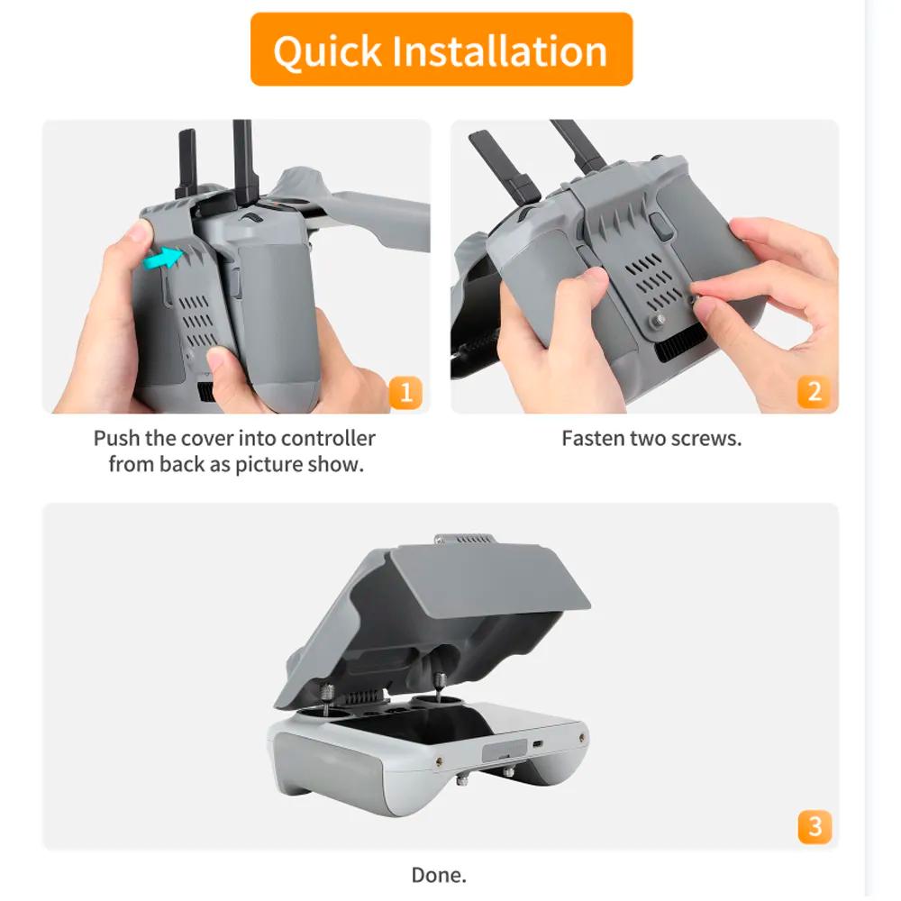Screen Protector Shell For DJI RC/RC2 Remote Control Sunshade Protection Case For DJI Flip/Air 3S/Neo/Mavic 3/Mini 5 4 Pro