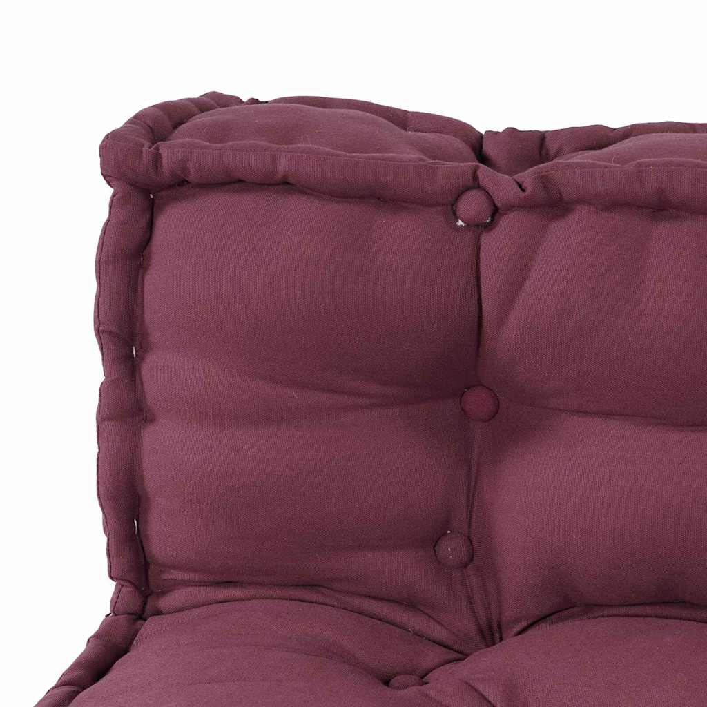 Pallet Sofa Cushion Set 3 pcs Chestnut Brown 120 x 80 x 38 cm Fabric