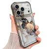Прозрачный чехол для телефона со слотом для карт для iPhone 17 18 Pro Max, чехол-держатель для карт «Акварельный мрамор» для iPhone 16 15 14 13 Pro Max 17E