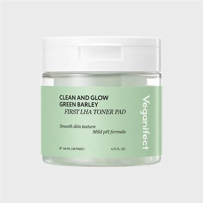 Vegan Effect Green Barley LHA Toner Pads 60 Sheets