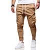 New Autumn And Winter Classic Three-Dimensional Patch Pocket Small Leg Pants With Elastic Drawstring For Sports Long Casual Pants Jogging Pants