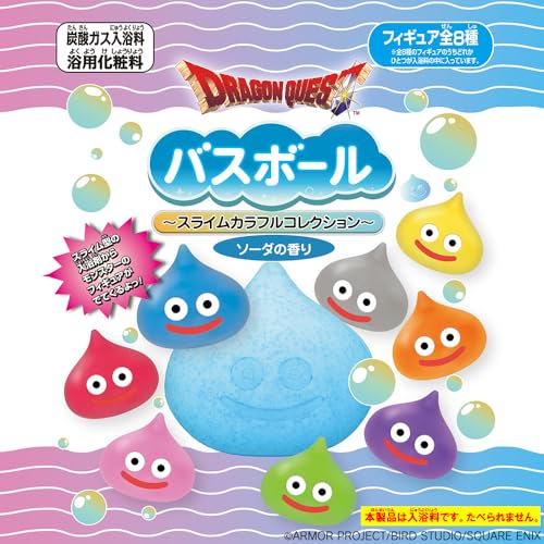 Dragon Quest Bath Ball ~Slime Colorful Collection~ Boxed Product, 1 Box = 12 Balls, 8 Types