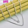 925 Sterling Silver 1.5mm Base Box Chain Necklace Jewelry