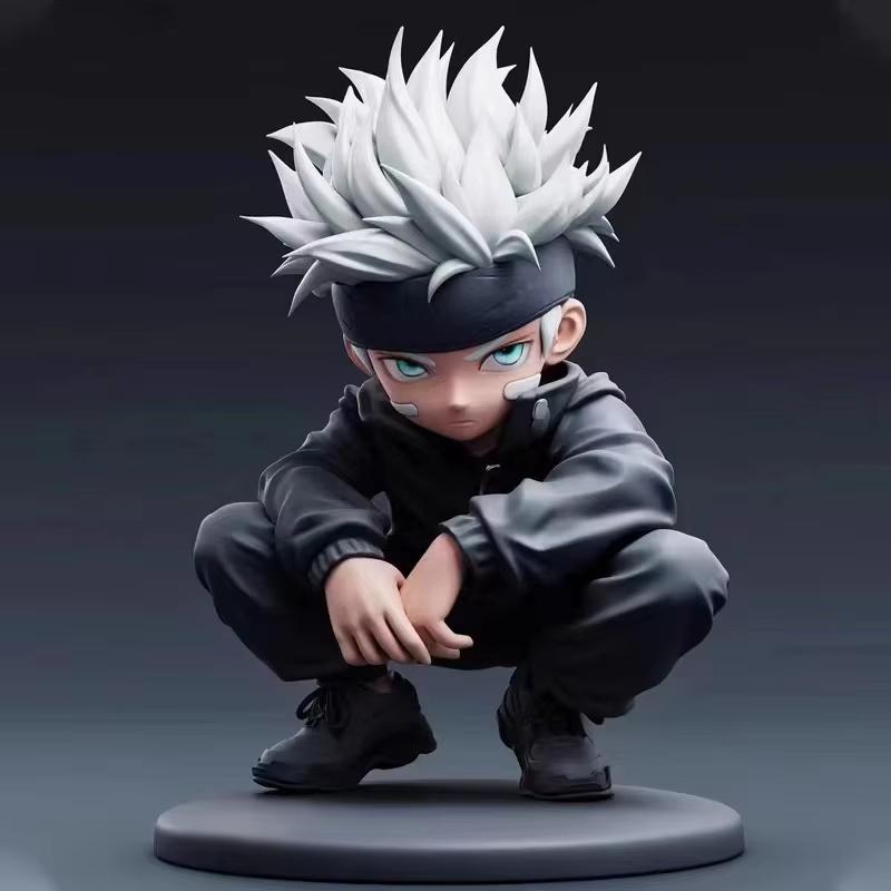 Универсальная аниме-фигурка Действия Jujutsu Kaisen Сатору Годжо и Сукуна Повелитель Проклятий Чиби ПВХ Модель Куклы Игрушки Коллекция