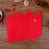 10pcs Red Chinese Red Envelopes Simple Style Lucky Money Bag Gold Printing Red Pocket  Wedding