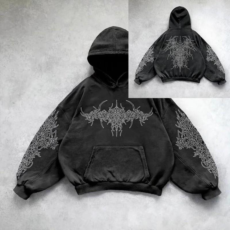 Unisex Oversized Hooded Sweatshirt With 3D Print Streetwear Long Sleeve Pullover Winter Casual Wear