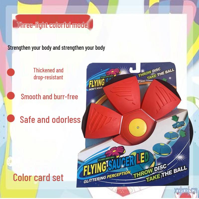 Luminous Elastic Magic Flying Saucer Ball - Children's Outdoor Step-on Toy