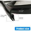 1.8M 0.70Inch Rubber Seal Strip Trim For Car Front Windshield Plastic Panel HOOD