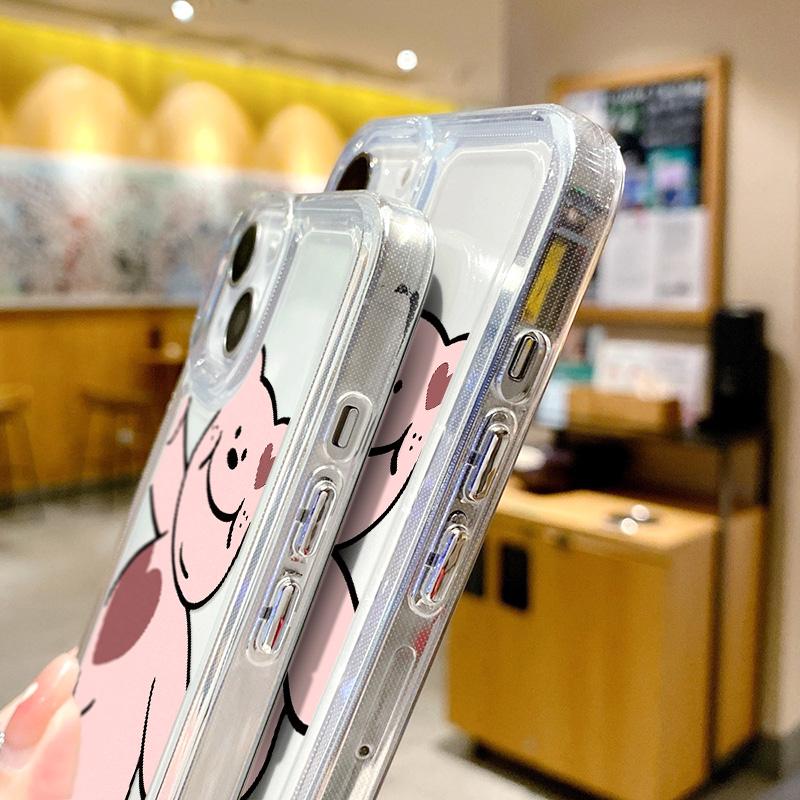Прозрачный чехол для телефона с милым мультяшным рисунком для Iphone 11, чехол для Iphone Xr Xs 11 12 13 Pro Max Mini 7 8 Plus X Se 2022, противоударный чехол