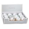 Christmas Tree Baubles White Gold Silver Decorated 12 Pcs